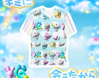 Maglietta KG cuties y2k 3D art, maglietta kawaii, maglietta carina, maglietta pastello, abbigliamento pastello, abbigliamento carino, abbigliamento kawaii, pastello