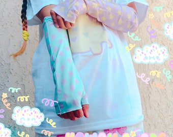 Starry Fairykei Yume Kawaii Gloves, Kawaii gloves, cute gloves, pastel accessories gloves