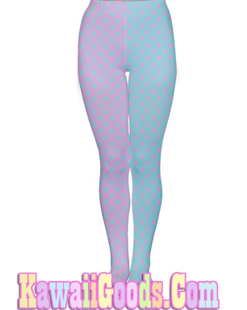 Starry Tights, Pastel Colorblock Fairy Kei Tights image 5