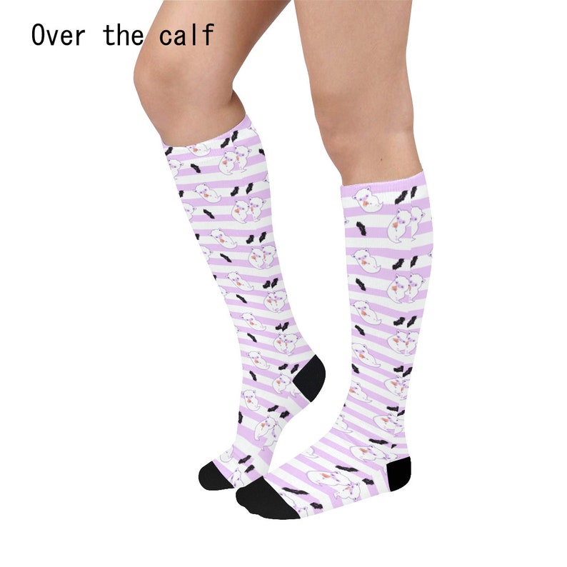 Pastel Cute Kawaii Ghost Pastel socks Pastel Goth Socks Alpaca Ghost Socks Creepy Cute Socks Ghost Socks Kawaii Socks