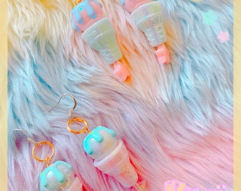 Dreamy Angel Coquette Earrings, Kawaii earrings, cute earrings, pastel earrings, fairykei earrings, Coquette earrings