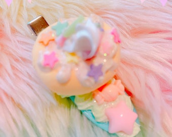 Decoden Dessert Hair clip , kawaii clip, fairykei clip, cute clip, pastel clip