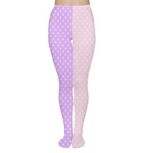 Starry Tights, Pastel Colorblock Fairy Kei Tights image 2