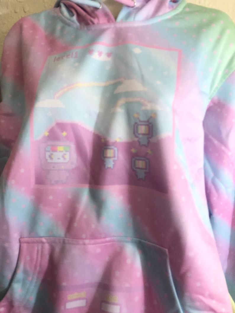 Kikko TV Pastel Video Game Yume Kawaii Sweater, Kawaii Sweater, Pastel Sweater image 2