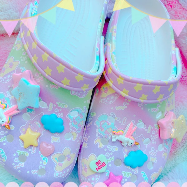 Dreamy Cuties Pastel Clogs (Women) kawaii clogs, fairykei clogs, pastel clogs, kawaii cute clogs