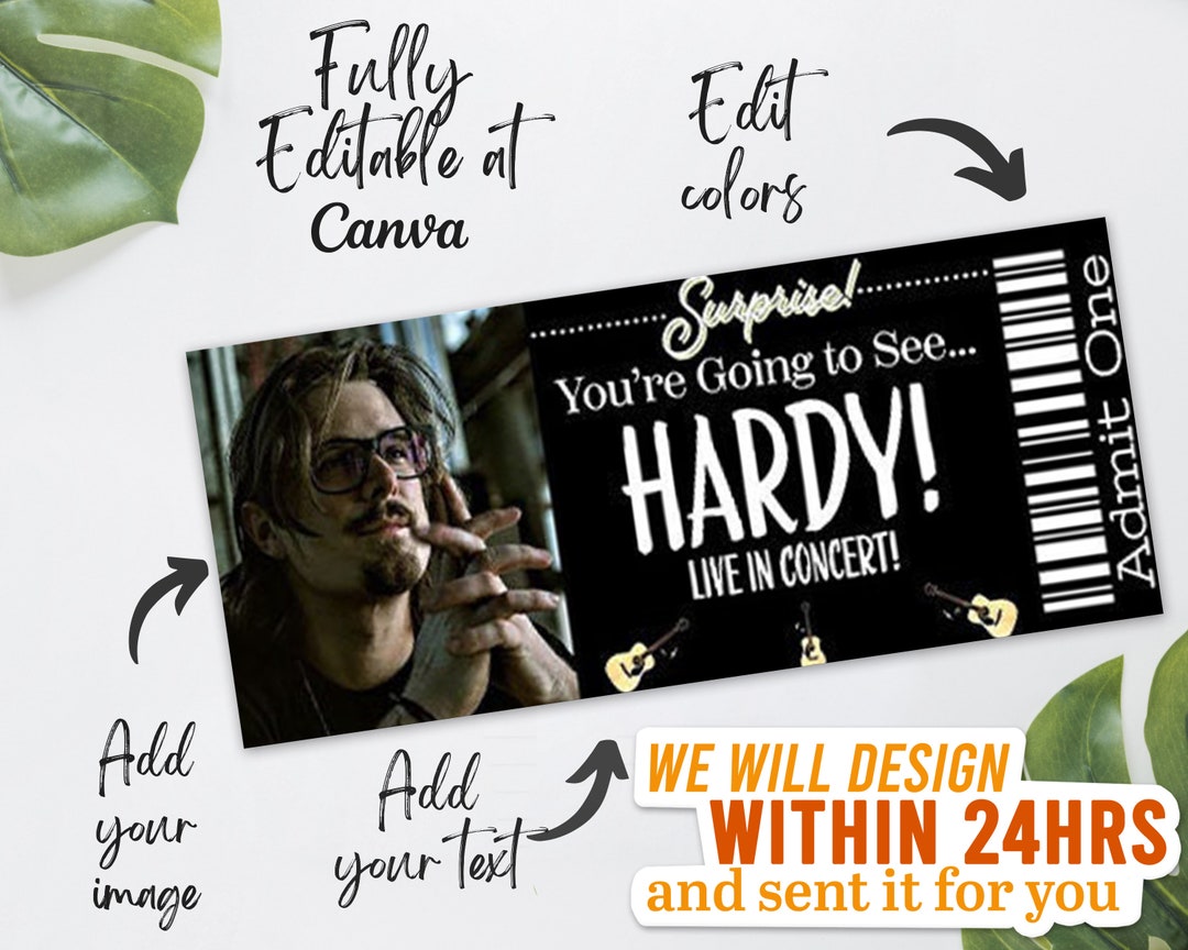 Hardy Concert Printable Ticket Souvenir Hardy Tour 2023 Etsy