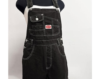 Vintage Revolt Retro 90s RE-DYED Deadstock Overalls Dungaree Shortalls, Durable Cotton Multi Pocket Bib, Utility Wear Overalls