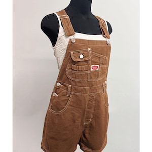 90s Cotton Revolt Overalls Shortalls - Re-Dyed Dungarees - Multi Pocket Bib