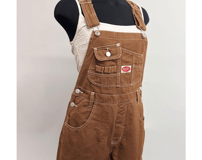 70s-80'S LLBean denim overalls, made in the USA, men's size W38 cotton blue type Vintage Second Hand