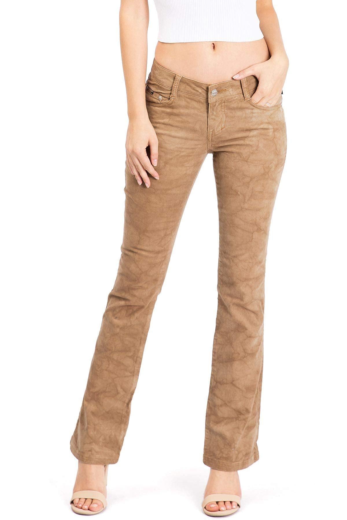 Corduroy Pants Arizona Bootcut Khakis Arizona Womens Pants Beige