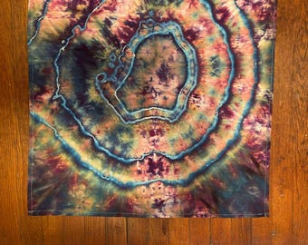 28&quot;x28&quot; Ice Dye Geode Towel/Tapestry