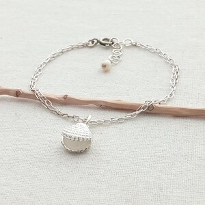 Shell bracelet. Layered double shell charm sterling silver bracelet. Beach bracelet. Sterling silver 925