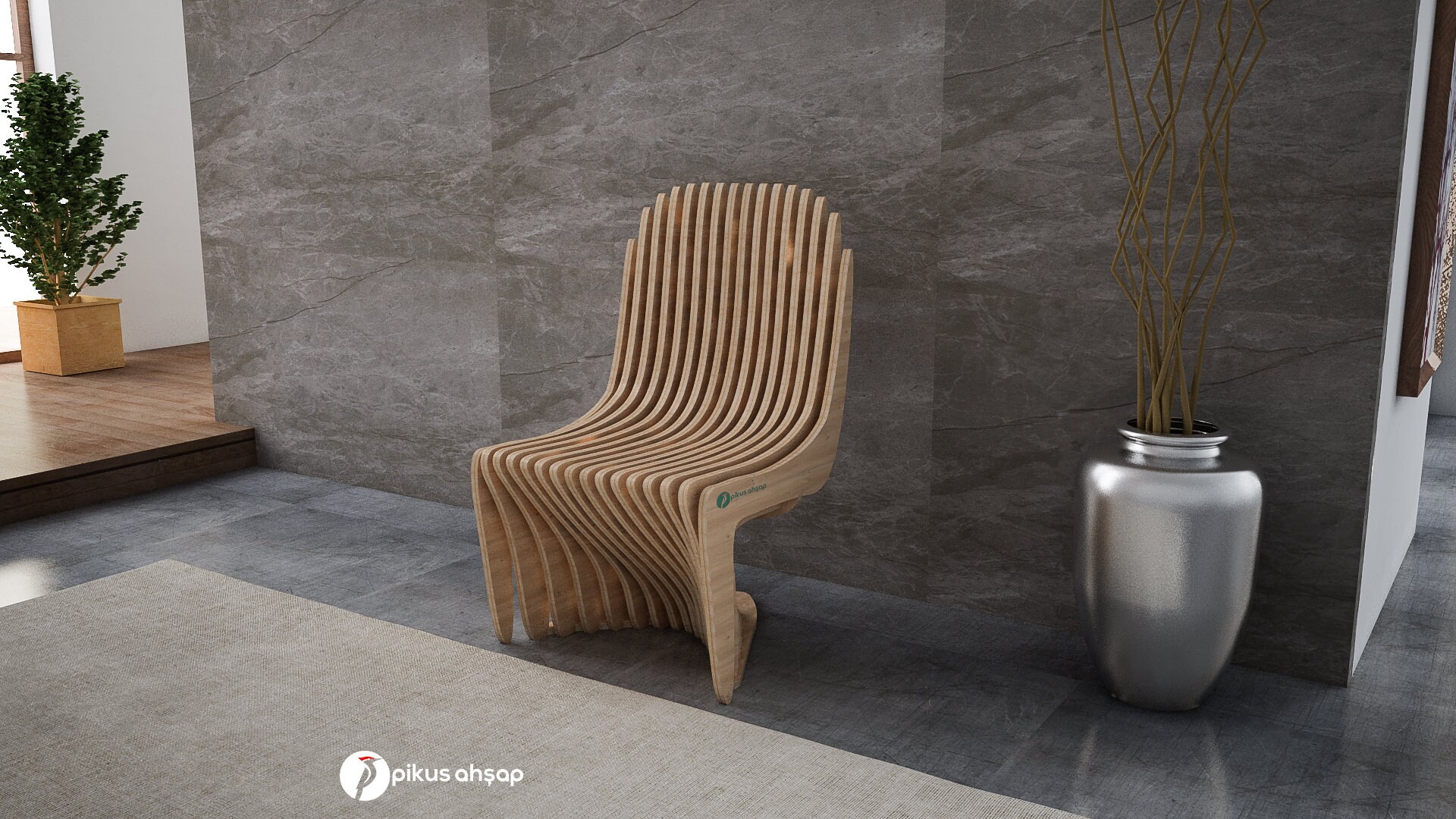 Parametric Chair Design, DXF File, Cnc Cut, Plywood Chair, Custom ...