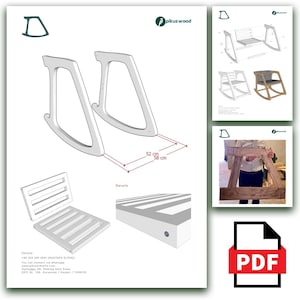 CNC Cut Furniture Design: Outdoor Rocking Chair Plan - DXF File ...