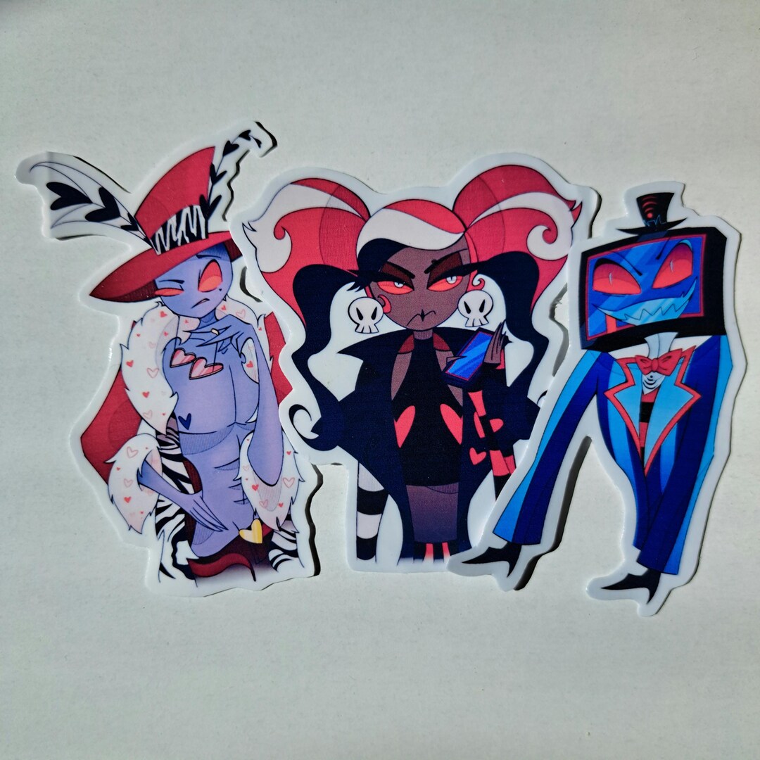The Vees Hazbin Hotel Sticker Glossy and Waterproof Stickers - Etsy