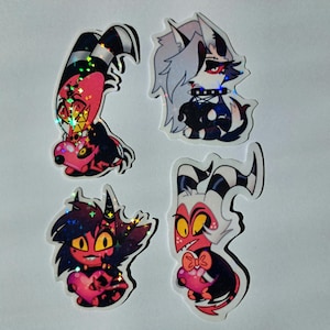 I.M.P. Stickers holographiques et imperméables Helluva Boss