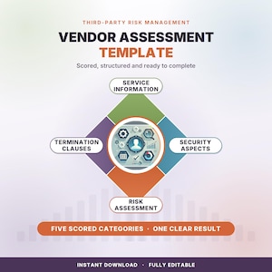 Vendor Assessment Template – Third-Party Risk Scoring with ESG, Due Diligence Checklist & Sign-Off