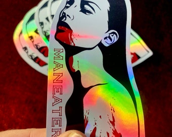 SERIE MANEATER / Pegatinas holográficas para bebés