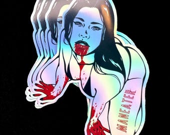 SERIE MANEATER / Pegatinas holográficas para bebés