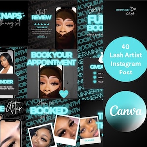Lash tech instagram post, lash artist instagram post, lash quotes, lash tech templates, lash tech posts, lash tech instagram