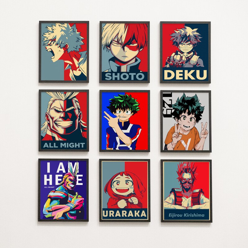 My Hero Academia Anime Poster - Etsy