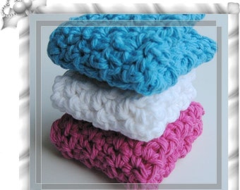 Pattern crochet thick and dense dishcloth/washcloth/ragcloth -- Free shipping