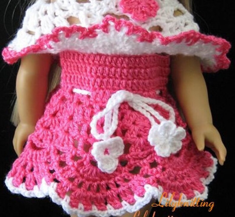 PATTERN in PDF crocheted doll skirt fits American girl Gotz Etsy.de