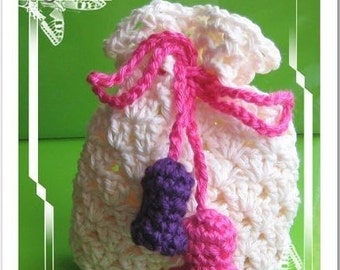 PATTERN in PDF crocheted soap saver bag -- Gift bag (2)