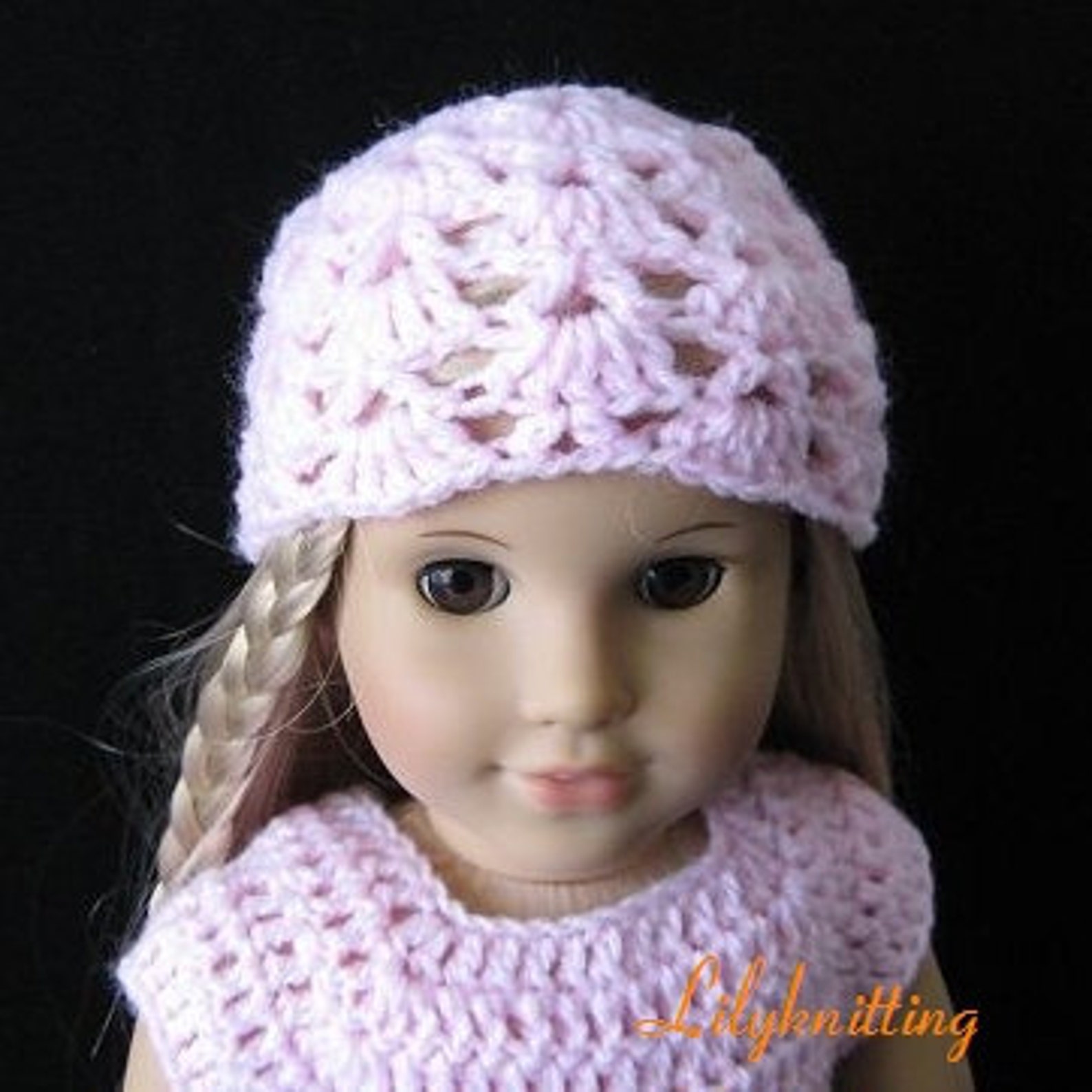 PATTERN in PDF Crocheted Doll Hat/beanie for American Girl - Etsy
