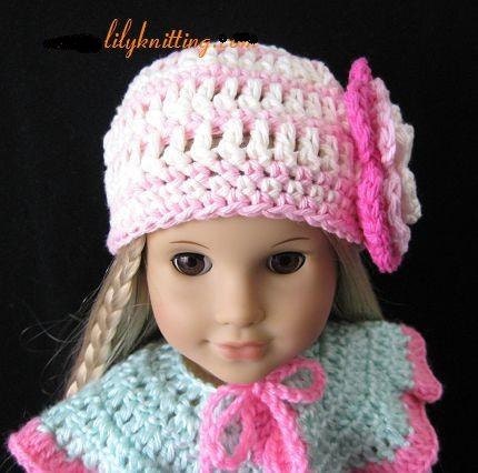 PATTERN in PDF Crocheted Doll Hat for American Girl Gotz - Etsy