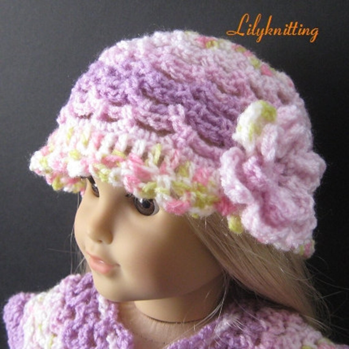 Pattern in PDF Crocheted Doll Hat for American Girl and Etsy