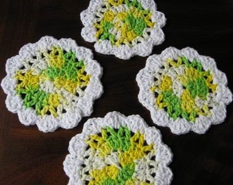 Pattern in PDF -- Hand Crocheted Dishcloths, Potholder, Coaster, Washcloths -- Dishcloths 26