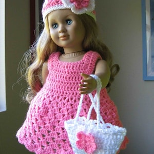 PATTERN in PDF Crocheted Doll Dress for American Girl Gotz - Etsy