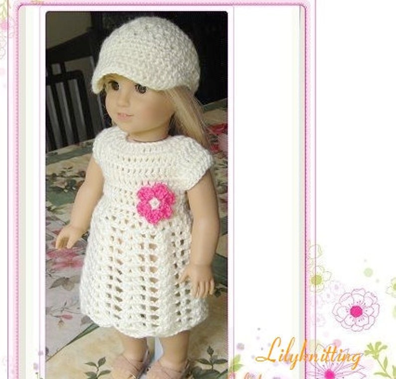 Pattern Crocheted Doll Clothes Dress for American Girl Gotz - Etsy