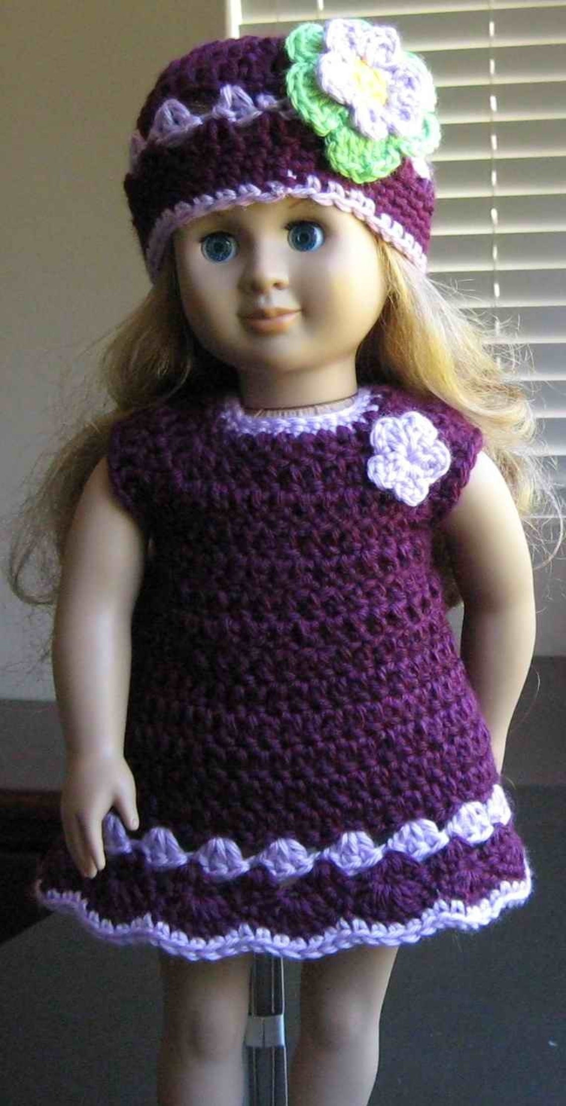 PATTERN Crocheted Doll Dress for American Girl Gotz or - Etsy