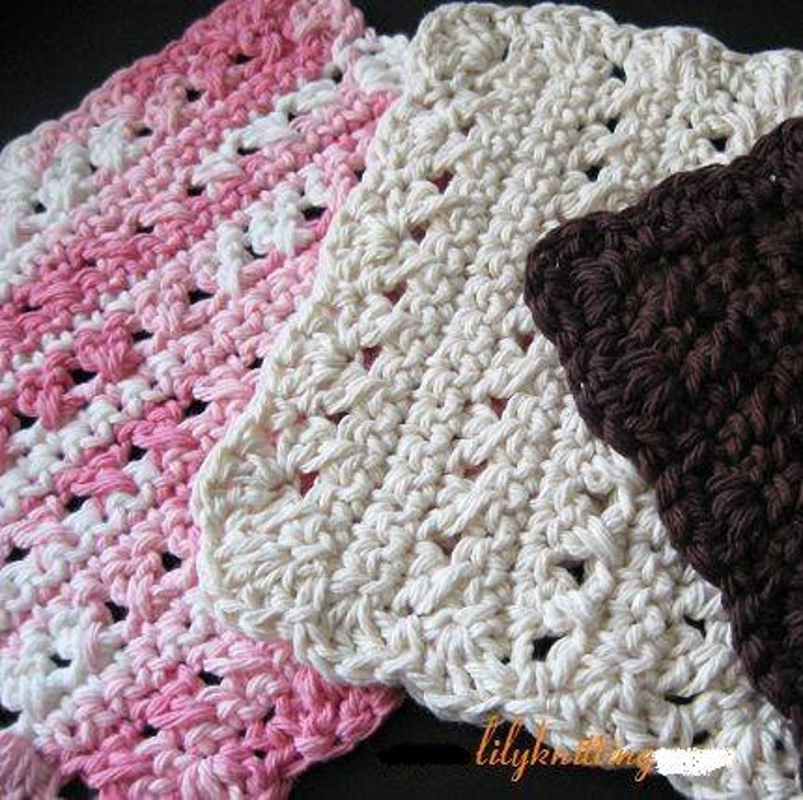 Pattern in PDF Crocheted Dishcloth/washcloth/ragcloth Etsy