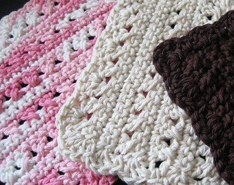 Pattern in PDF -- Crocheted dishcloth/washcloth/ragcloth textured dish cloth -- Dishcloth 21