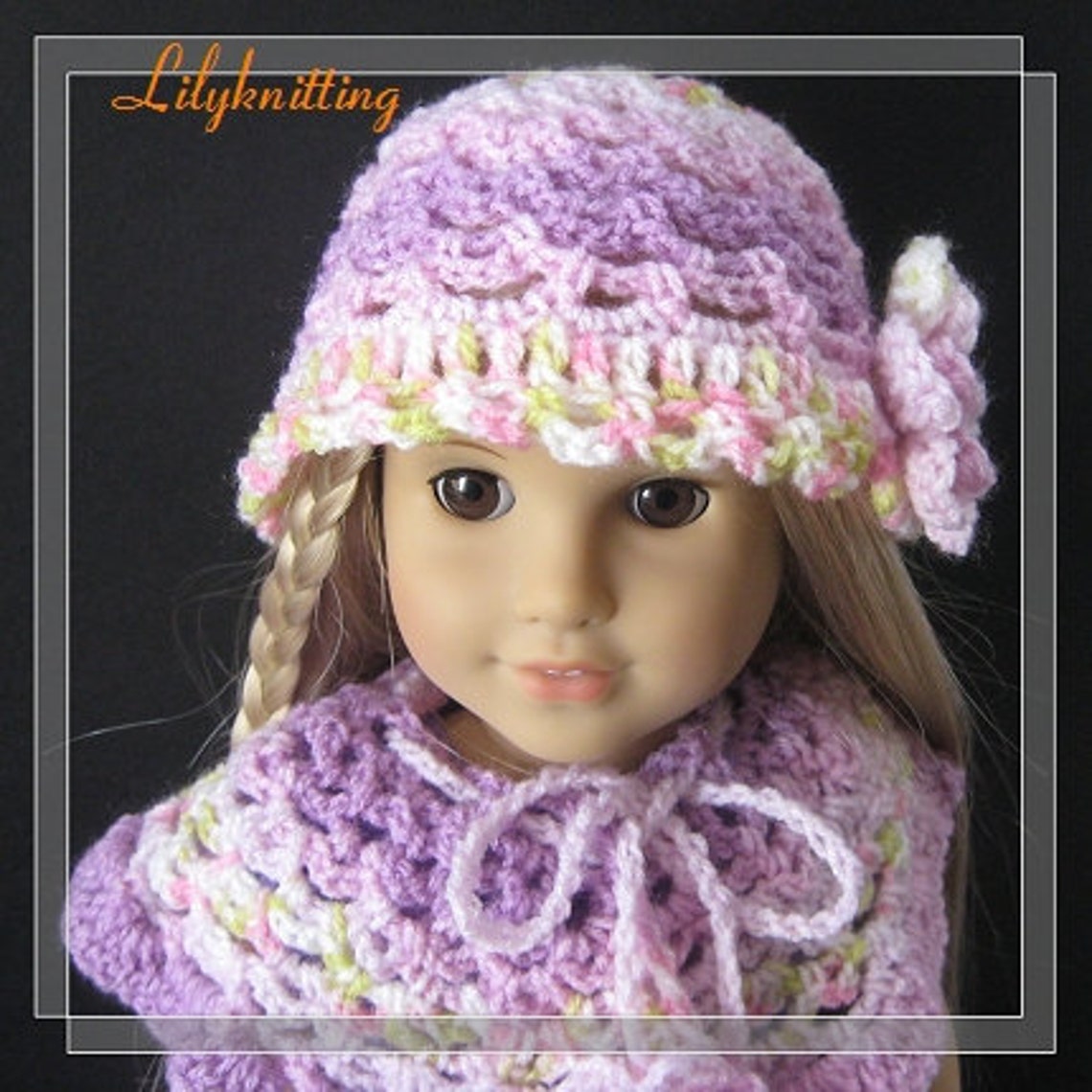 Pattern in PDF Crocheted Doll Hat for American Girl and Etsy