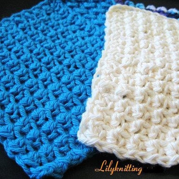 MUSTER in PDF -- Easy Crochet Geschirrtuch flaches Geschirrtuch dickes, dichtes Geschirrtuch -- Geschirrtuch 50