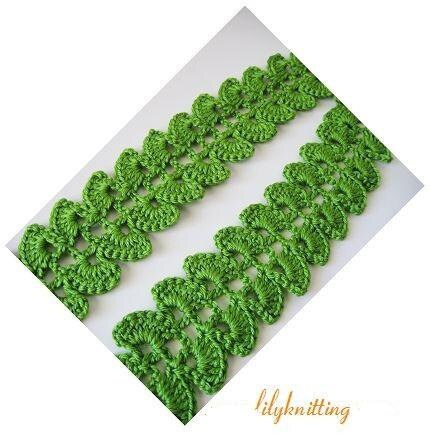 PATTERN in PDF Crocheted Scarf Leaves Scarf scarf 13 - Etsy