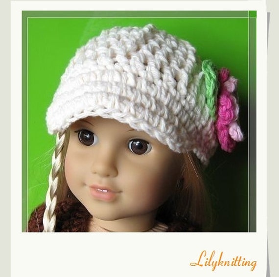 PATTERN in PDF Crocheted Doll Cap Hat for American Girl Gotz - Etsy
