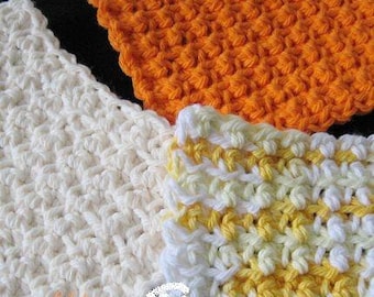 PATTERN  in PDF -- Crochet dishcloth washcloth ragcloth -- Dish cloth 36