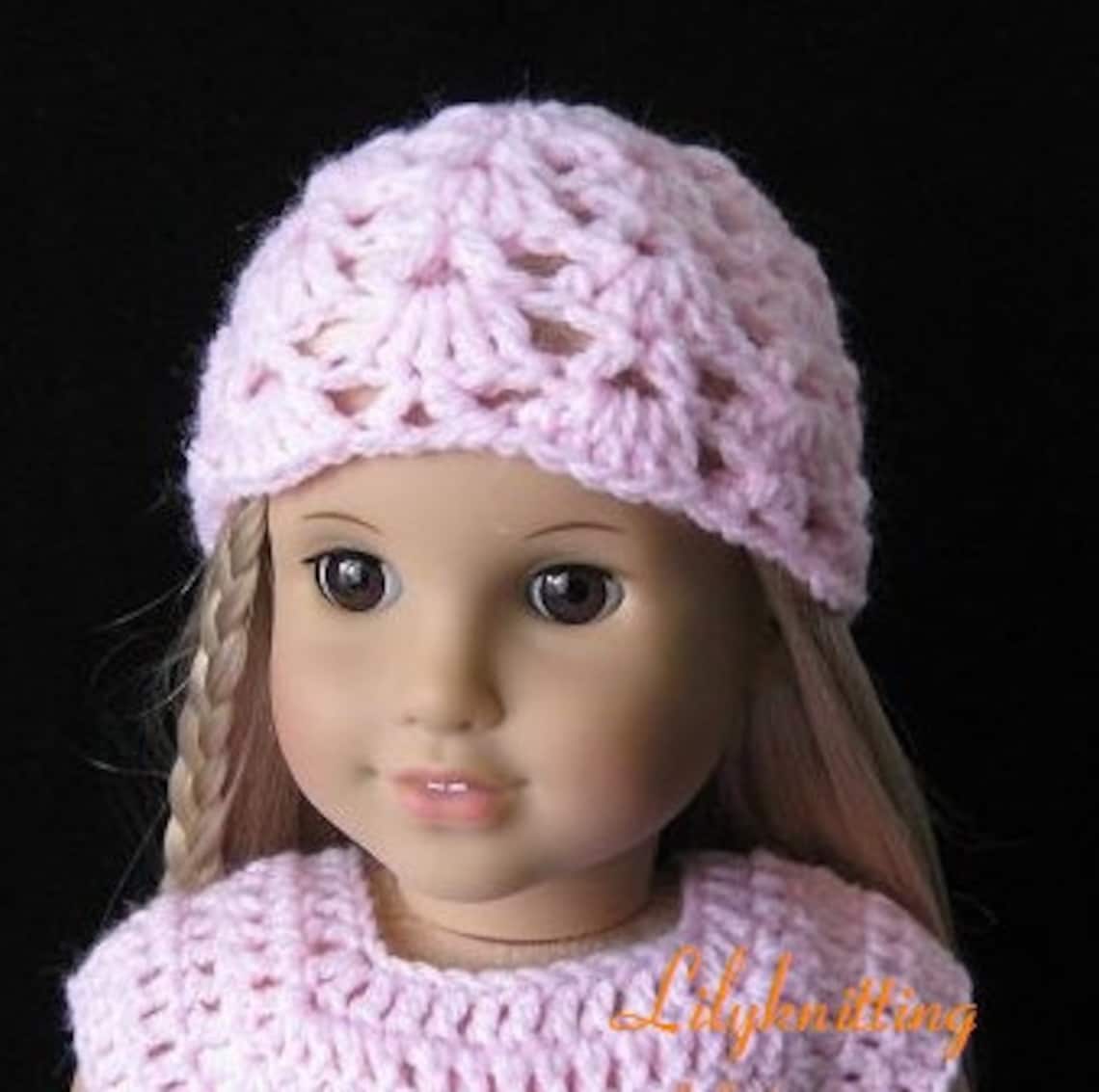 PATTERN in PDF Crocheted Doll Hat/beanie for American Girl Etsy