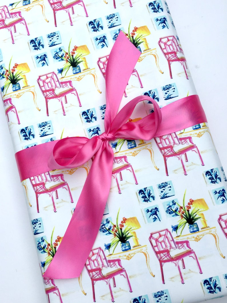 Lilly Pulitzer Paper Wrapping Paper Roll Gift Wrap Pink Gift Etsy