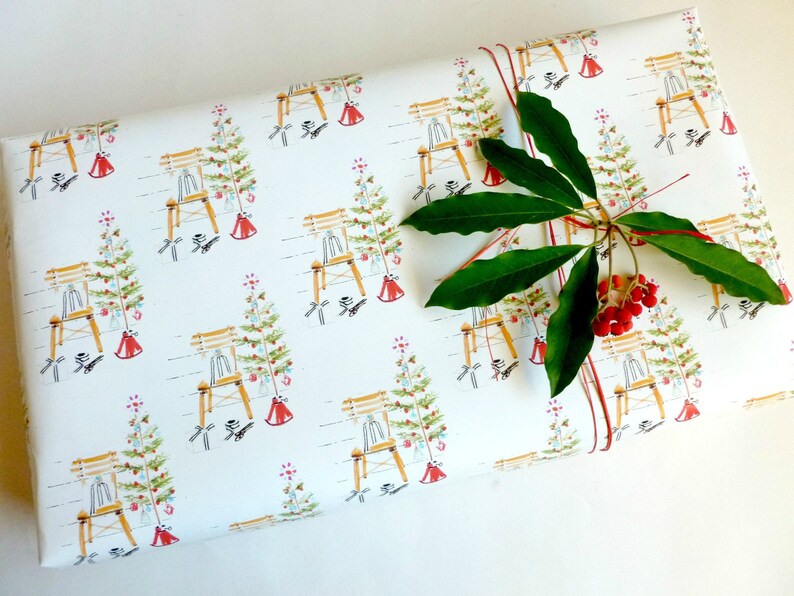 Rustic Wrapping Paper Roll Country Christmas Decorations Etsy