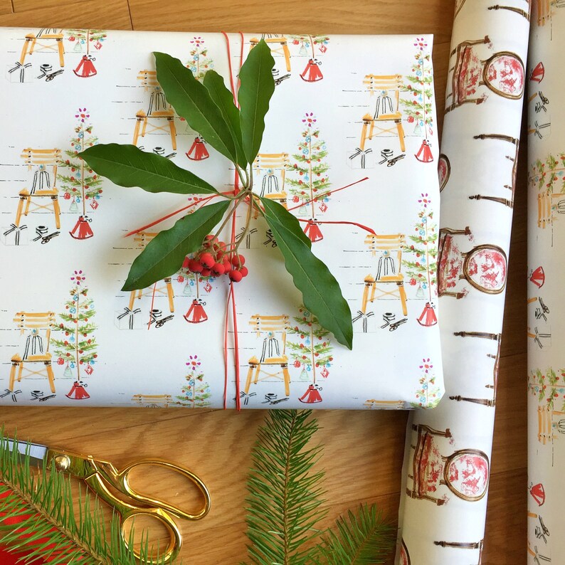 Country Christmas Wrapping Paper 