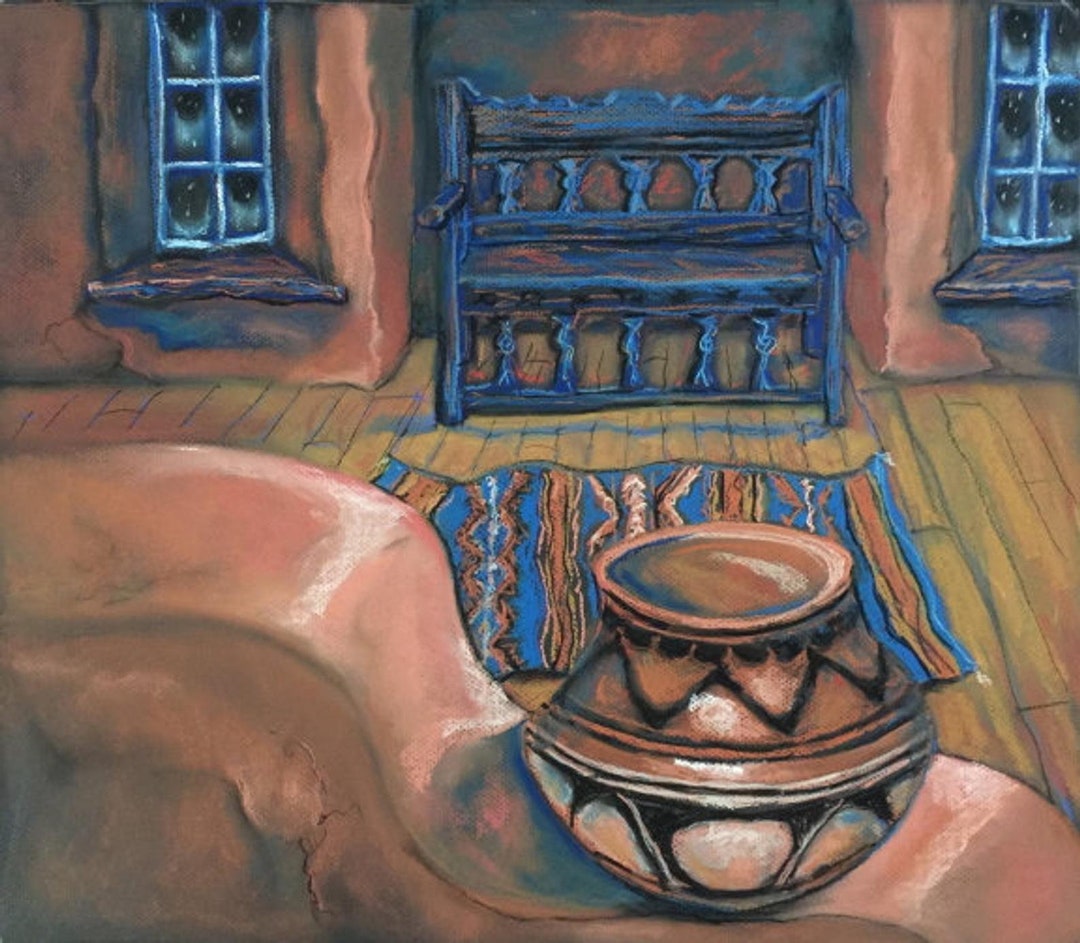 Southwest Pottery Artwork Reproduction Print of My Original - Etsy