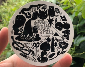 Under Your Spell  Vinyl Sticker by Deth P. Sun