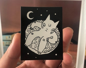 Donut Cat Sticker by Deth P. Sun