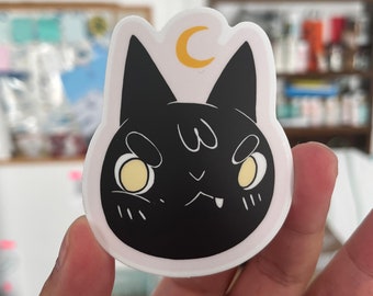 Angry Cat Vinyl Sticker